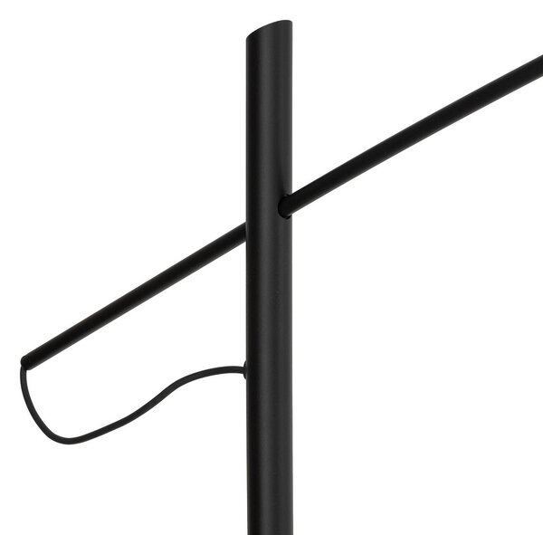 Lampa łukowa - lampa stojąca Poise Nowodvorski Lighting, czarny, salon / jadalnia, metal, nowoczesny