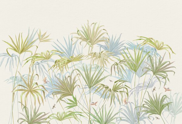 Fototapeta Bujna zieleń w delikatnych pastelowych odcieniach, Fototapety Natura, Popularne Fototapety, u58939v4 - Tapeko.pl