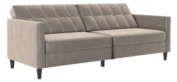 Beżowa aksamitna sofa 203 cm Hartford – Støraa