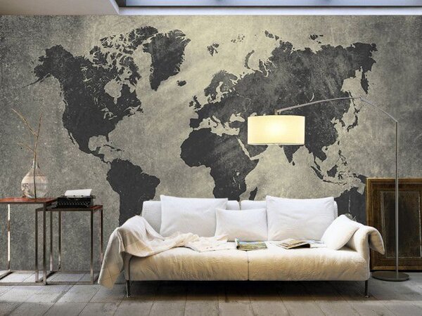 Fototapeta Mapa świata, Fototapety z mapami świata, Popularne Fototapety, u68156 - Tapeko.pl