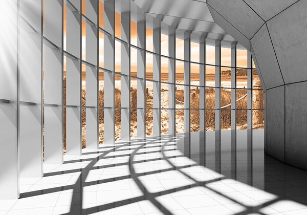 Fototapeta Duży pokój z oknami, Fototapety 3d, Popularne Fototapety, u70513v3 - Tapeko.pl