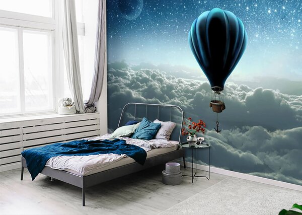 Fototapeta Balon na ogrzane powietrze na niebie, Fototapety Natura, Popularne Fototapety, u70538 - Tapeko.pl