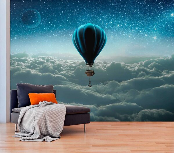 Fototapeta Balon na ogrzane powietrze na niebie, Fototapety Natura, Popularne Fototapety, u70538 - Tapeko.pl