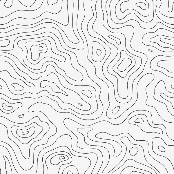 Fototapeta Czarno-białe linie konturowe, Fototapety z mapami świata, Popularne Fototapety, u70650 - Tapeko.pl