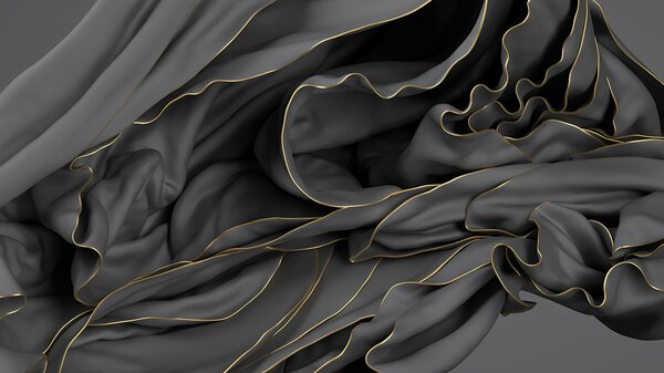 Fototapeta Teksturowany materiał z eleganckimi zaokrągleniami, Fototapety 3d, Popularne Fototapety, u72103 - Tapeko.pl