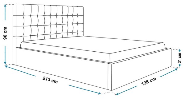 Pojedyncze łóżko ze stelażem 120x200 A7-Z64