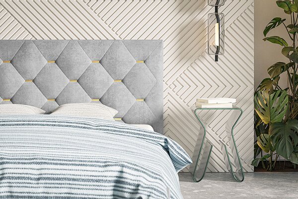 Podwójne łóżko pikowane glamour 180x200 K9-R83