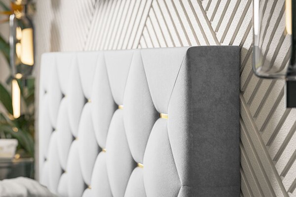 Podwójne łóżko pikowane glamour 180x200 K9-R83