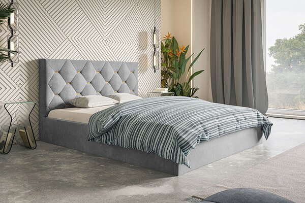 Podwójne łóżko pikowane glamour 180x200 K9-R83