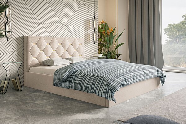 Podwójne łóżko pikowane glamour 180x200 K9-R83