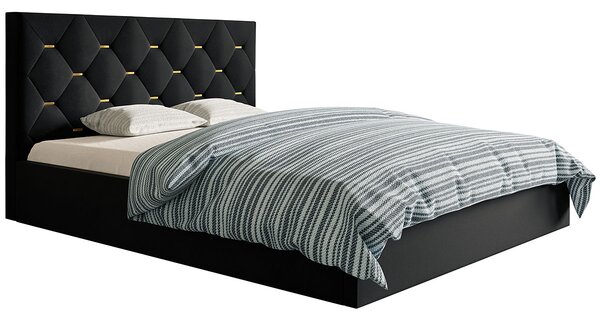 Tapicerowane łóżko z zagłówkiem 160x200 Netta 2X - 36 kolorów