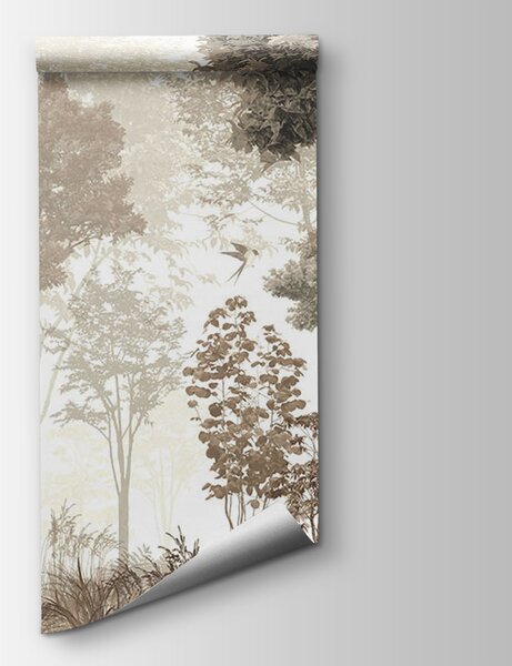 Fototapeta Las z drzewami i roślinami, Fototapety Las, Popularne Fototapety, u72134 - Tapeko.pl