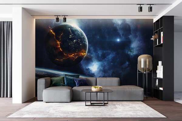Fototapeta Planeta z pęknięciem w ziemi, Fototapety design, Popularne Fototapety, u72641 - Tapeko.pl