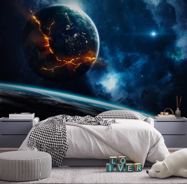 Fototapeta Planeta z pęknięciem w ziemi, Fototapety design, Popularne Fototapety, u72641 - Tapeko.pl