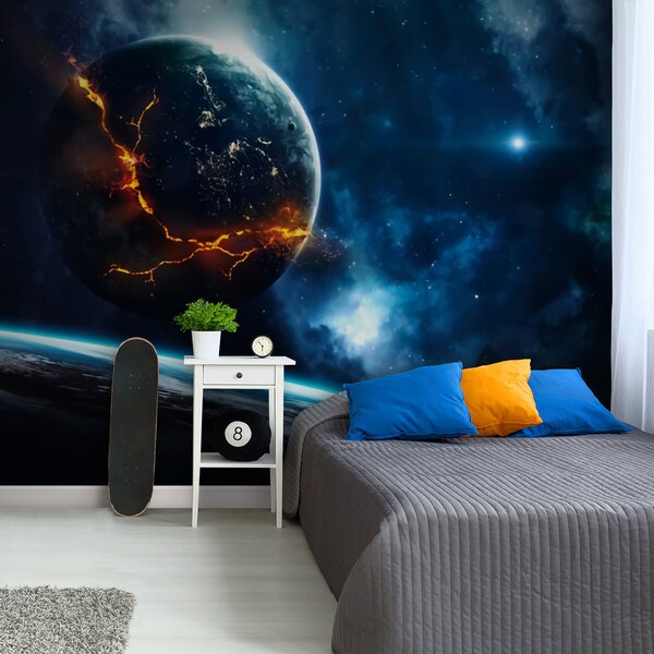 Fototapeta Planeta z pęknięciem w ziemi, Fototapety design, Popularne Fototapety, u72641 - Tapeko.pl