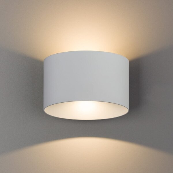 Walcowa biała łazienkowa lampa ścienna kinkiet Nowodvorski 8140 Ellipses LED 2x5W 3000K IP54