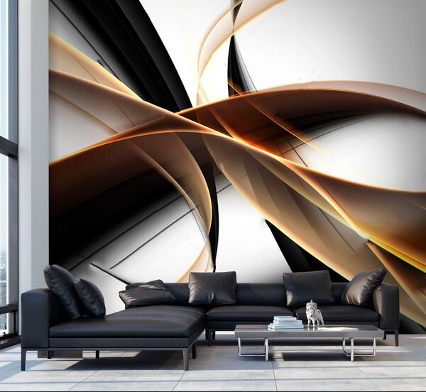 Fototapeta Czarno-białe wiry, Fototapety design, Popularne Fototapety, u72857 - Tapeko.pl
