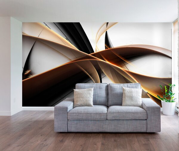 Fototapeta Czarno-białe wiry, Fototapety design, Popularne Fototapety, u72857 - Tapeko.pl