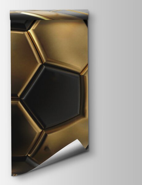 Fototapeta Piłkarskie marzenia w metalicznych odcieniach, Fototapety design, Popularne Fototapety, u73011 - Tapeko.pl