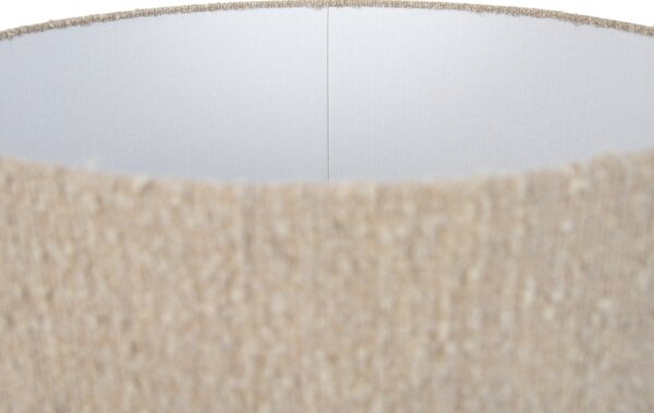 Abażur materiałowy beżowy z tkaniny boucle 50/50/25