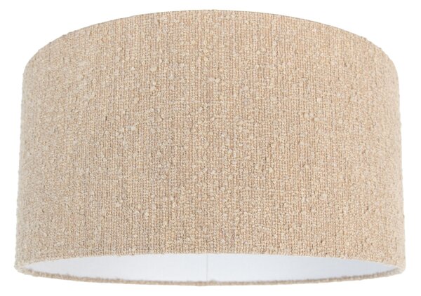 Abażur materiałowy beżowy z tkaniny boucle 50/50/25