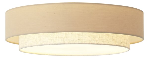 Nowoczesna lampa sufitowa beżowa 50 cm 3-źródła światła - Drum Duo