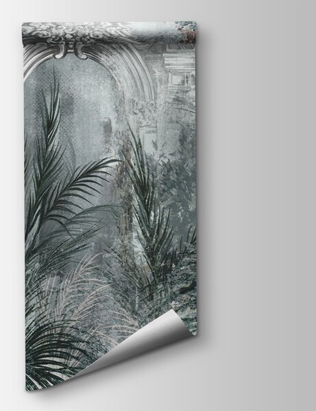 Fototapeta Tapeta z kamiennym łukiem i roślinami, Fototapety miasta na ścianie, Popularne Fototapety, u73897 - Tapeko.pl