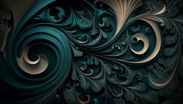 Fototapeta Eleganckie wiry i skomplikowane wzory, Fototapety 3d, Popularne Fototapety, u74823 - Tapeko.pl