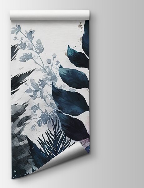 Fototapeta Elegancki abstrakcyjny wzór botaniczny, Fototapety Liście, Popularne Fototapety, u75436 - Tapeko.pl