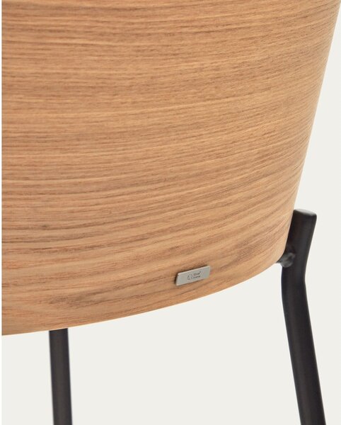 Szaro-naturalny hoker (wysokość siedziska 65 cm) Eamy – Kave Home