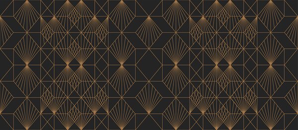 Fototapeta Elegancki metaliczny wzór geometryczny, Fototapety 3d z figurami, Popularne Fototapety, u75446 - Tapeko.pl