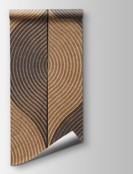 Fototapeta Płynne linie w odcieniach ziemi, Fototapety 3d z figurami, Popularne Fototapety, u75837 - Tapeko.pl