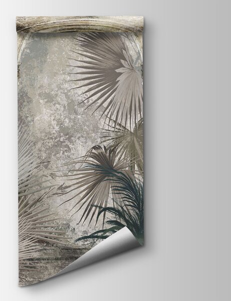 Fototapeta Malowanie palm i kolumn, Fototapety Dżungla, Popularne Fototapety, u78667 - Tapeko.pl