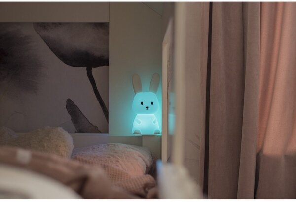 Biała lampka nocna LED dla dzieci Bunny – Star Trading
