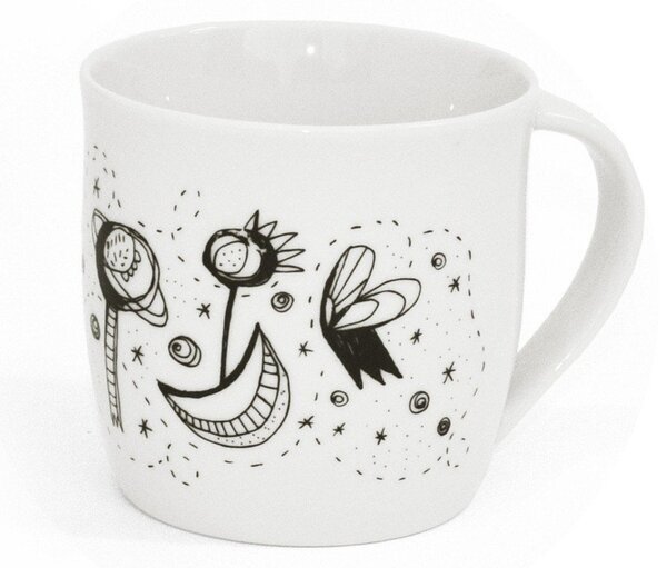 Biały porcelanowy kubek 260 ml Domov tu – Bonami