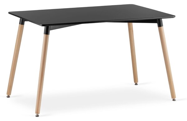 PROMOCJA Czarny stół jadalny ADRIA 120x80 cm II. jakość