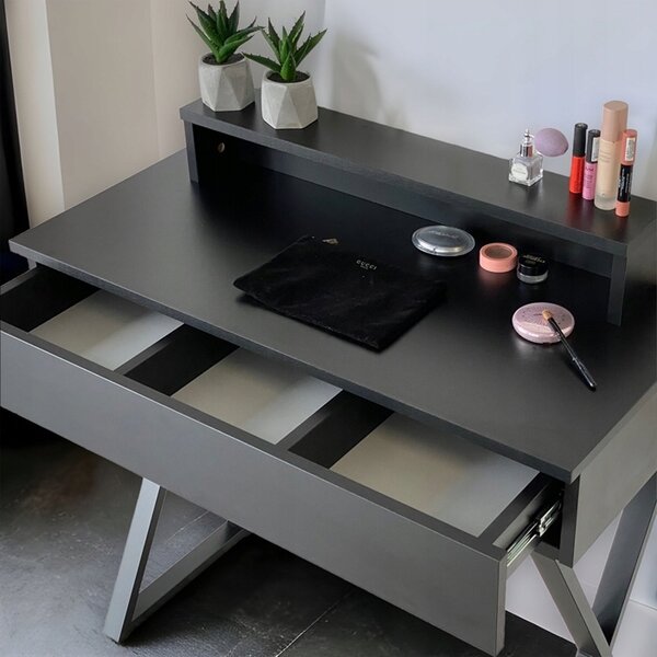 Toaletka / konsola "LENA PLUS" czarny mat 90cm, czarny X