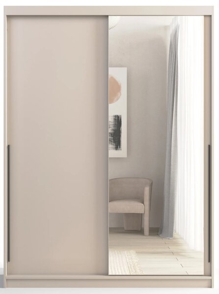 Kaszmirowa szafa z szufladami i drzwiami przesuwnymi 160 cm C5-B33