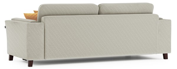Rozkładana sofa trzyosobowa z funkcją spania Kremowa LASCO