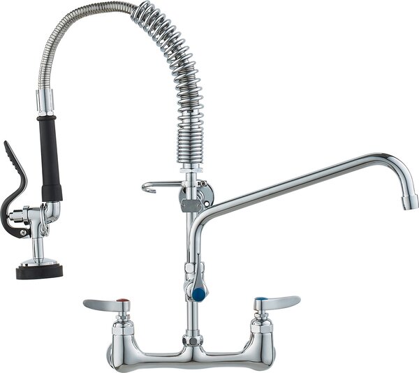 VEVOR Bateria zlewozmywakowa z wycigan wylewk, wysoko 53 cm, obrotowa wylewka 30,5 cm, bateria zlewozmywakowa do montau na cianie, mosina, z wycigan wylewk, do zlewozmywaków 1/2/3 komorowych