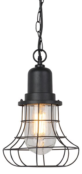Zewnetrzna Wiejska lampa wisząca zewnętrzna czarna - Moreno Oswietlenie zewnetrzne