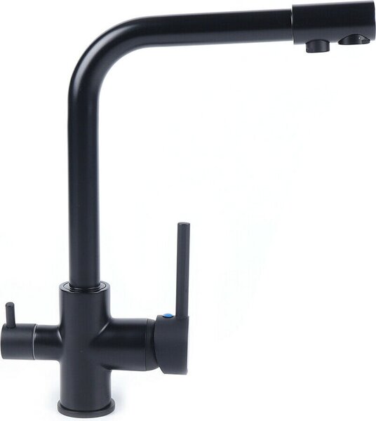 Bateria kuchenna 360° z ciep/zimn wod Bateria zimnej wody Czarna