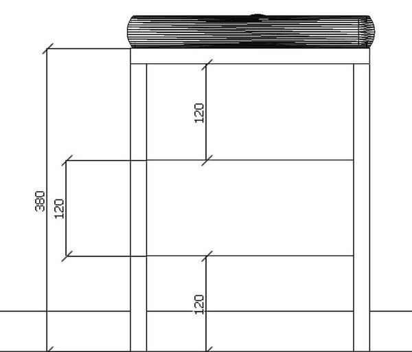 Biały minimalistyczny taboret kwadratowy - Lovis