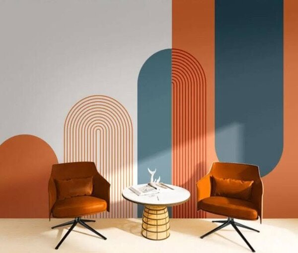 Fototapety Retro łuki - wzór, Fototapety Abstrakcja, u93598 : Uwalls.pl