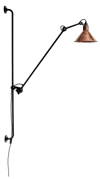 Lampa Ścienna Lampe Gras, 214 Round, czarny, salon, metal, design