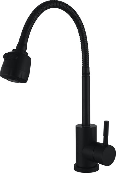 Bateria kuchenna WEZER EKO4D-01-BLACK z elastyczn wylewk - 2 rodzaje strumienia