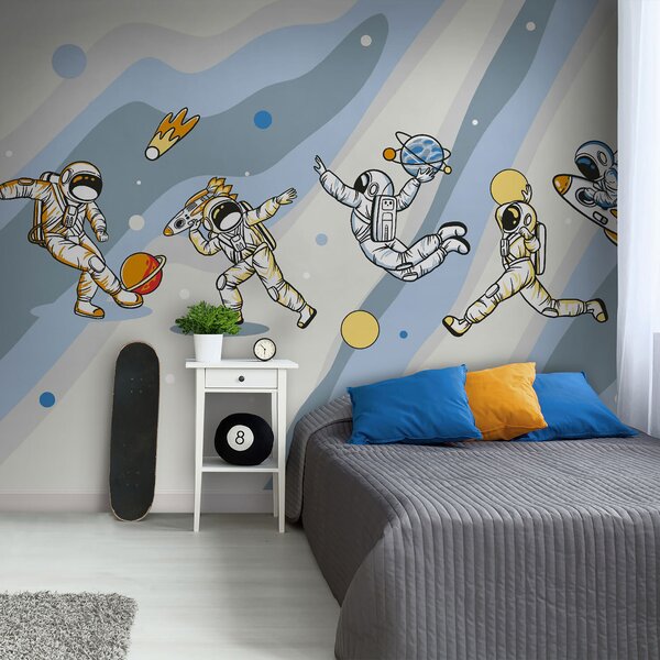 Fototapeta Grupa astronautów w przestrzeni kosmicznej, Fototapety Dziecięce, Popularne Fototapety, u93828 - Tapeko.pl