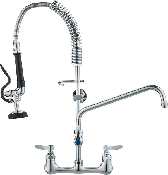 VEVOR Bateria zlewozmywakowa z wycigan wylewk, wysoko 63 cm, obrotowa wylewka 305 mm, monta cienny Bateria zlewozmywakowa, mosina konstrukcja z wycigan wylewk, do zlewozmywaków 1/2/3 komorowych