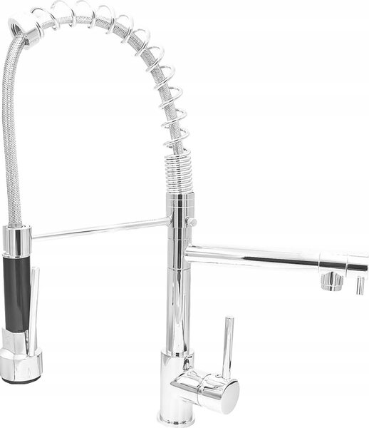 Granitan | Bateria kuchenna Duo Chrom – 46 cm – wylew obracany o 360° – mosidz – bateria jednouchwytowa
