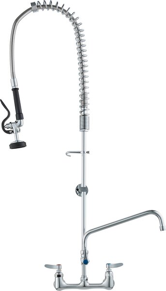 VEVOR Bateria zlewozmywakowa z wycigan wylewk, wysoko 111 cm, rodek 203 mm, obrotowa wylewka 305 mm, monta cienny Bateria zlewozmywakowa, mosina konstrukcja z wycigan wylewk, do zlewozmywaków 1/2/3 komorowych